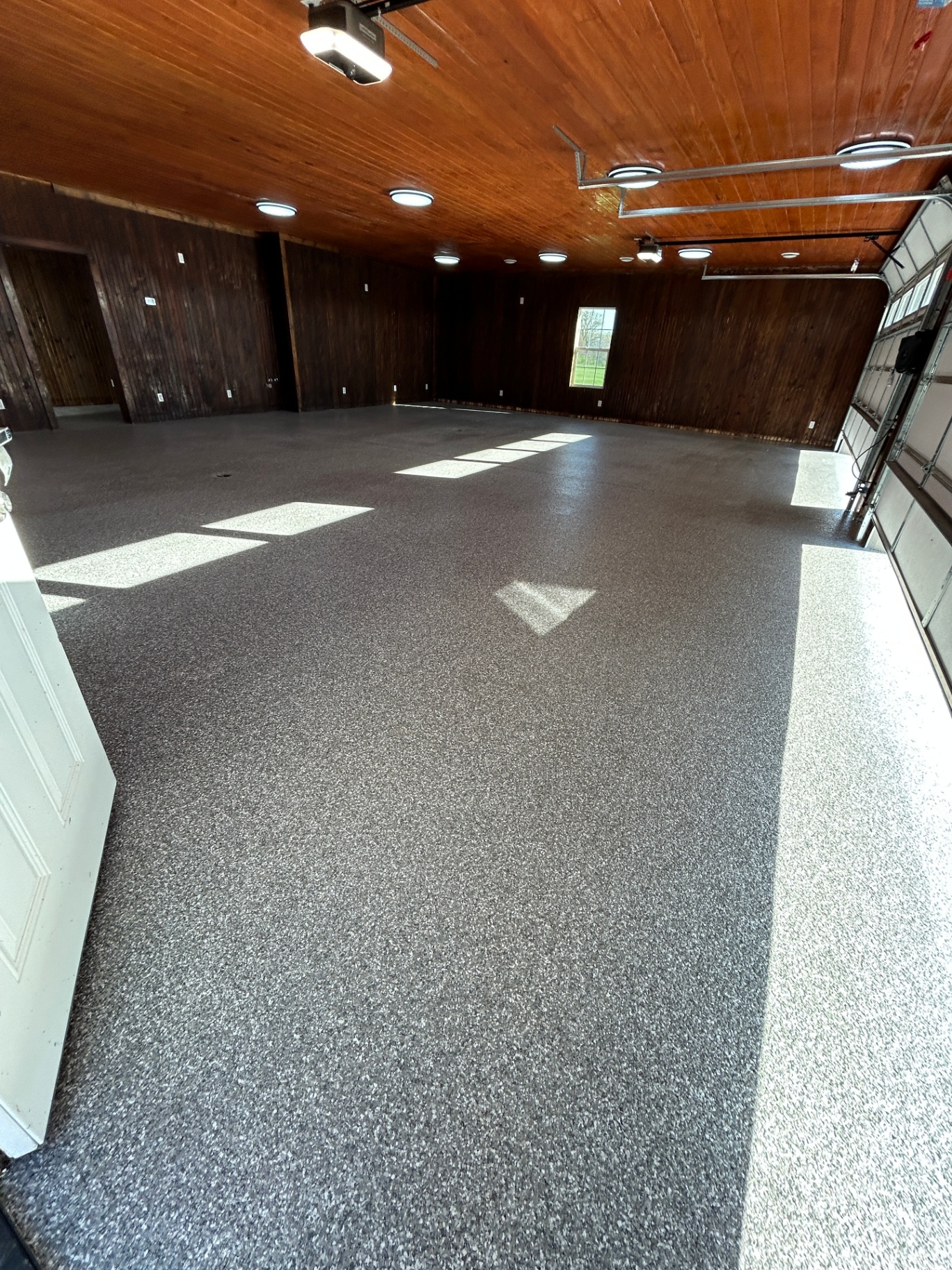 Wood-Panel Garage
